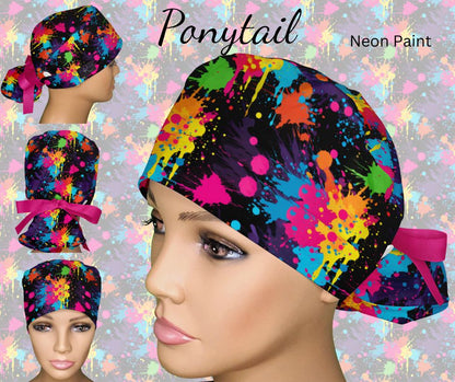 Neon Paint Splatter