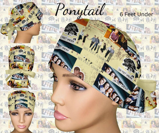 6 Feet Under Ponytail Scrub Cap