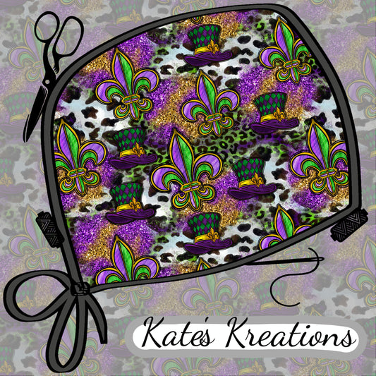 Mardi Gras Brush Strokes