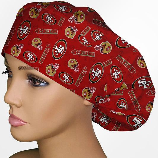 49ners Logo Bouffant Scrub Cap