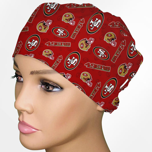 49ners Logo Low-Tie Surgeon Scrub Cap