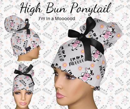 I'm In A Moooood Scrub Hat