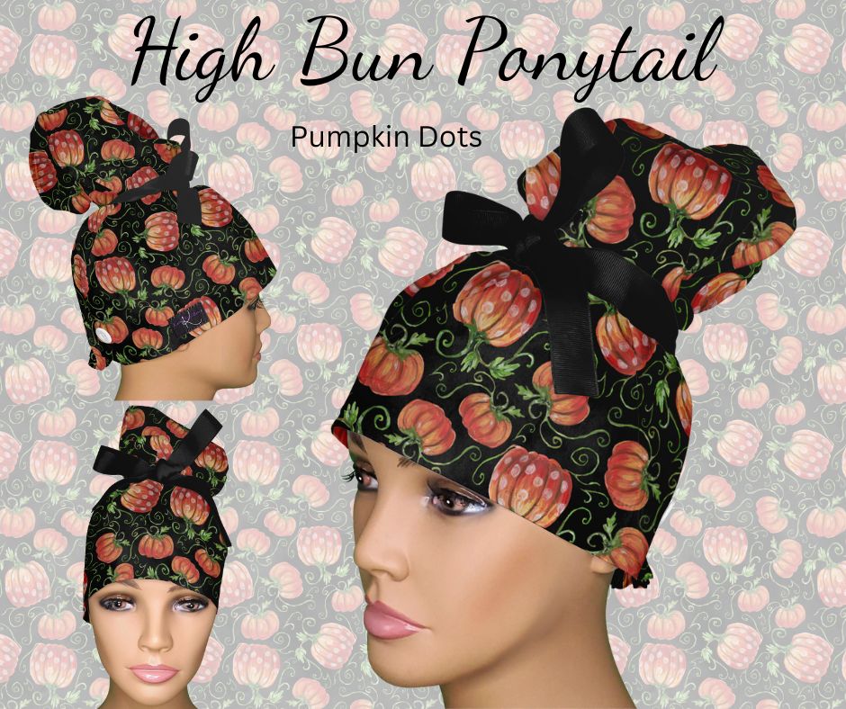 Pumpkin Dots Black