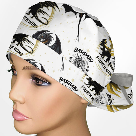 4th Wing Ponytail Scrub Cap