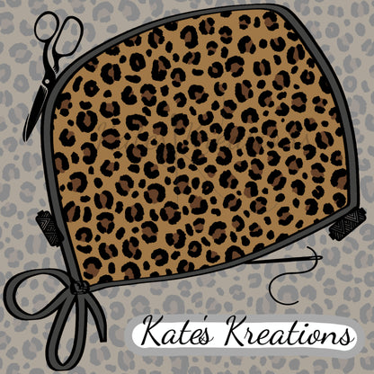Leopard Print Euro Scrub Cap