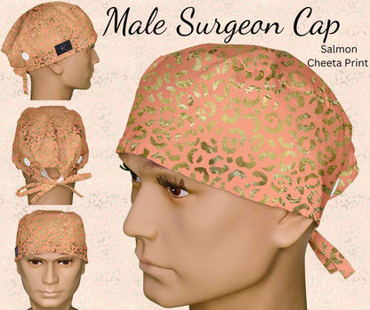Salmon Cheeta Print