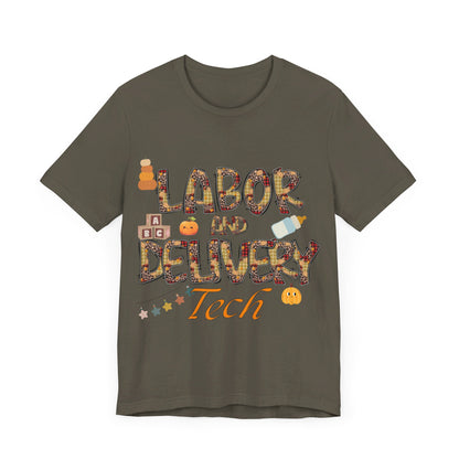 Unisex Jersey Short Sleeve Tee- Fall Labor And Delivery Tech