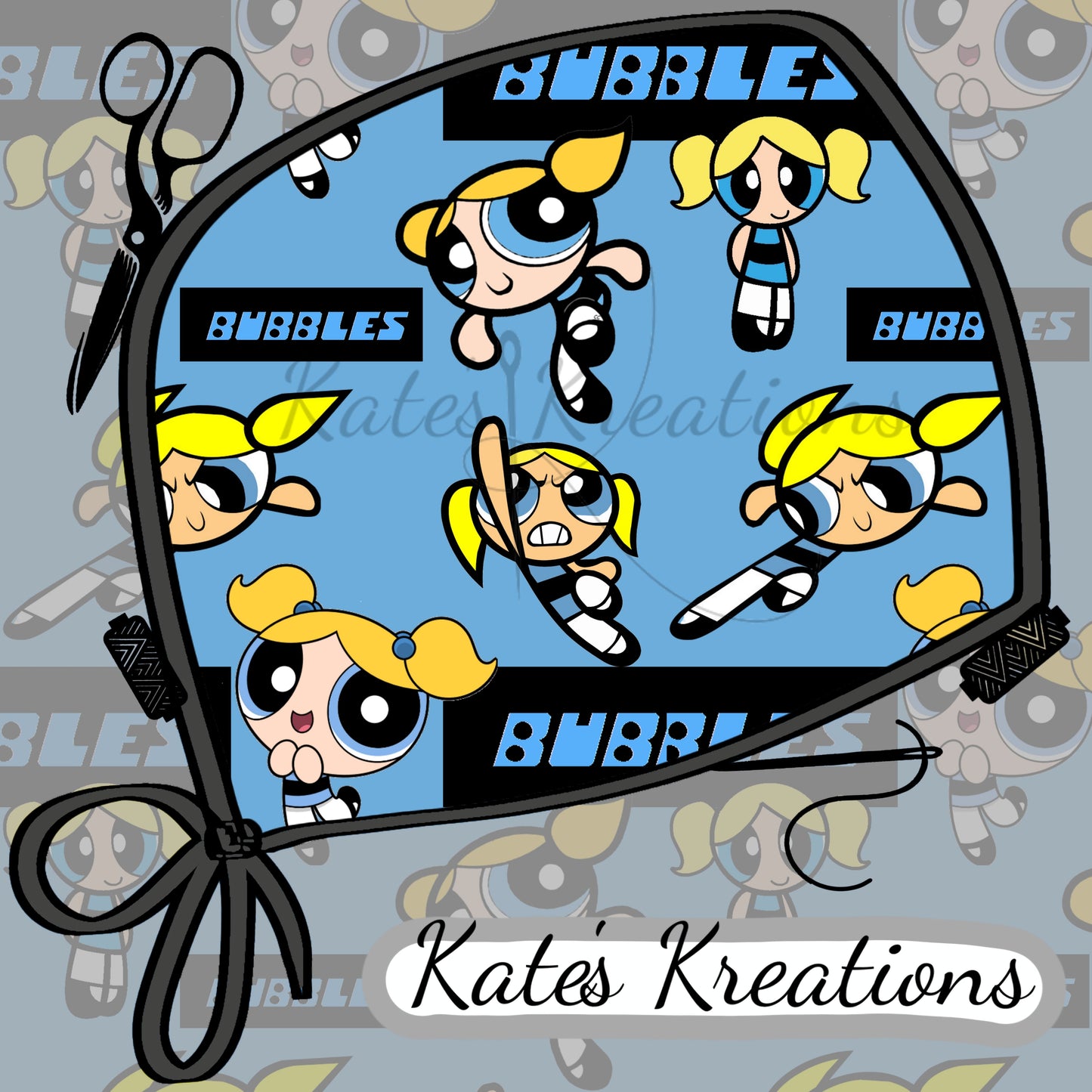 Bubbles Euro Scrub Cap