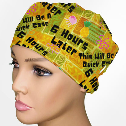 6 Hours Later Low-Tie Surgeon Cap