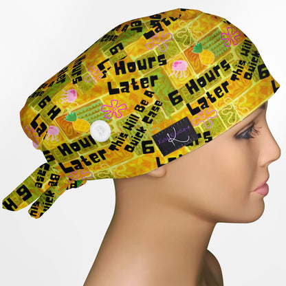 6 Hours Later Low-Tie Surgeon Cap