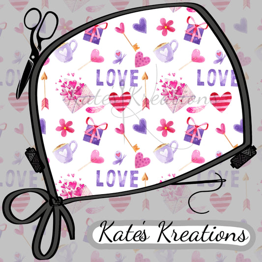Pink And Purple Valentines