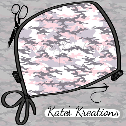 Pink and Grey Camo