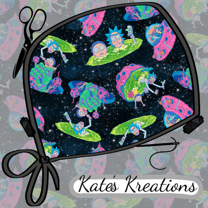Rick and Morty Space Ponytail Scrub Cap