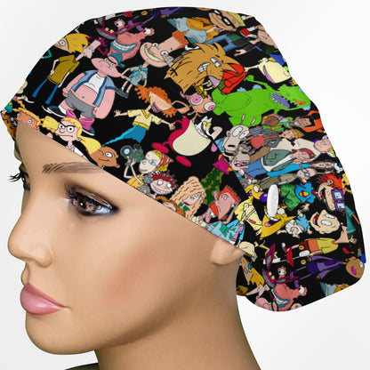 90's Cartoons Euro Scrub Cap