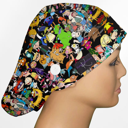 90's Cartoons Euro Scrub Cap