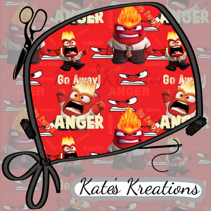 Angry Emotion High Bun Ponytail Scrub Cap