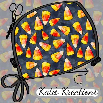 Candy Corn Ponytail Scrub Cap