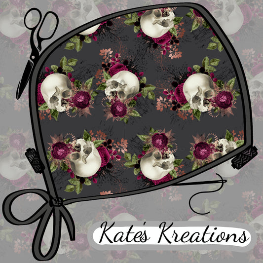 Burgundy Skulls