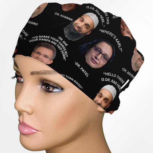Custom Miriam Low-Tie Surgeon Scrub Cap