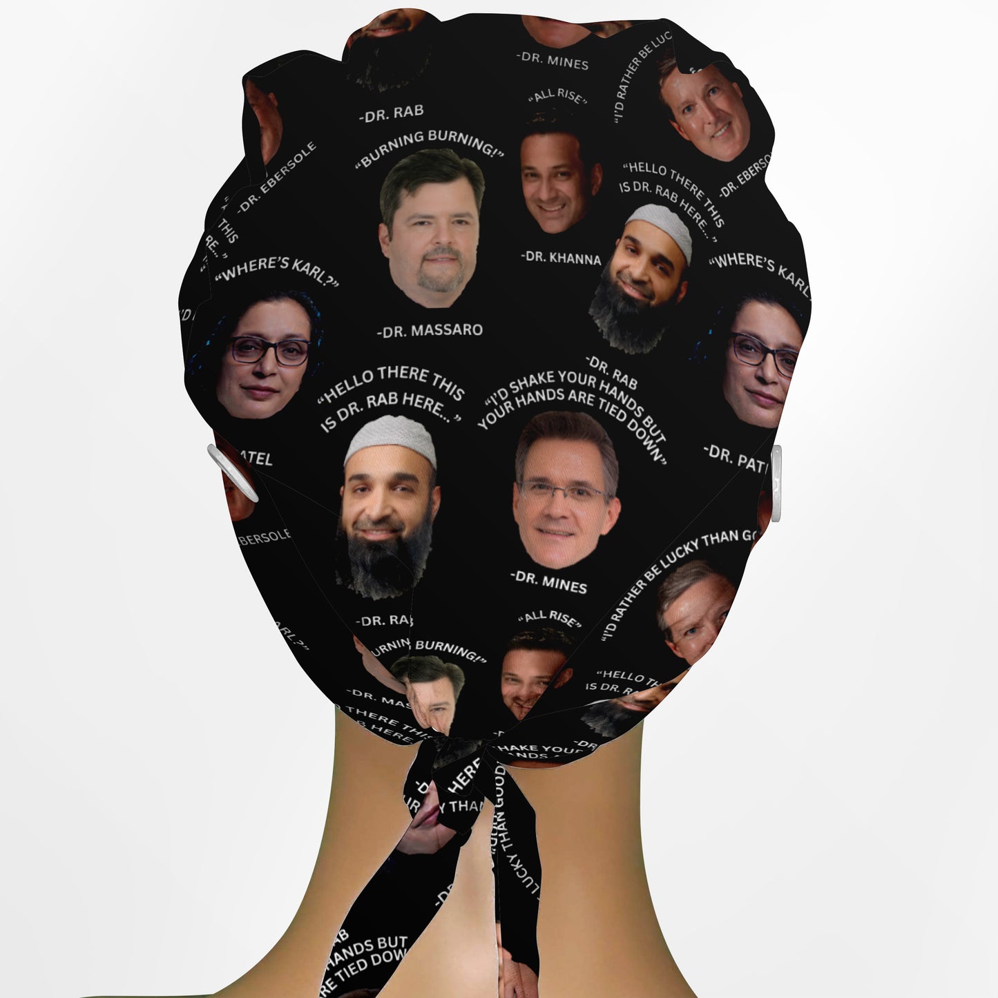 Custom Miriam Low-Tie Surgeon Scrub Cap