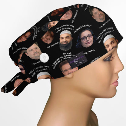 Custom Miriam Low-Tie Surgeon Scrub Cap