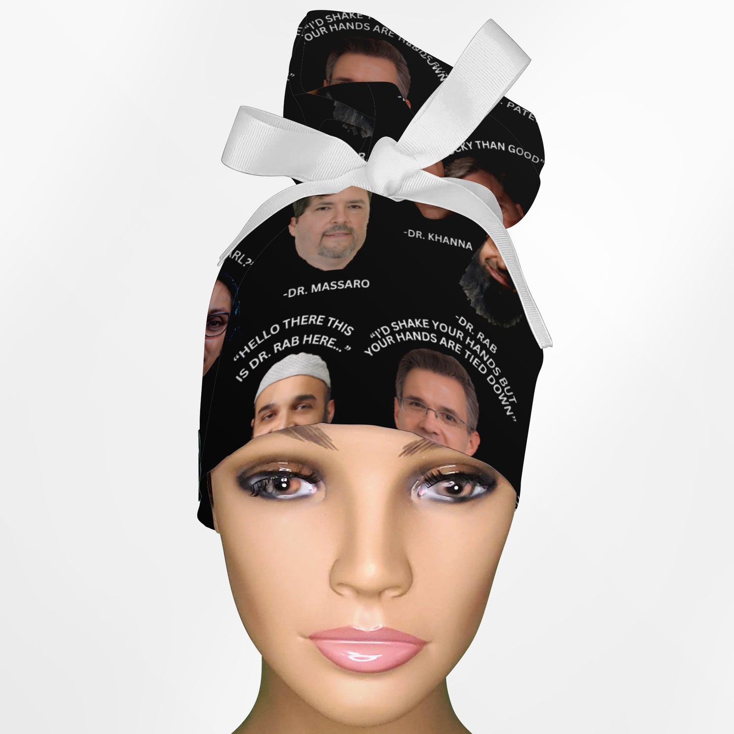 Custom Miriam High Bun Ponytail Scrub Cap