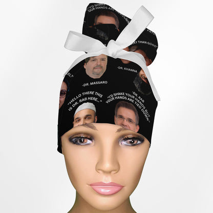 Custom Miriam High Bun Ponytail Scrub Cap