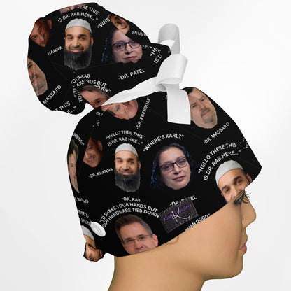 Custom Miriam High Bun Ponytail Scrub Cap