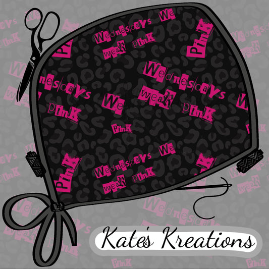 Wednesdays We Wear Pink (black leopard pattern)