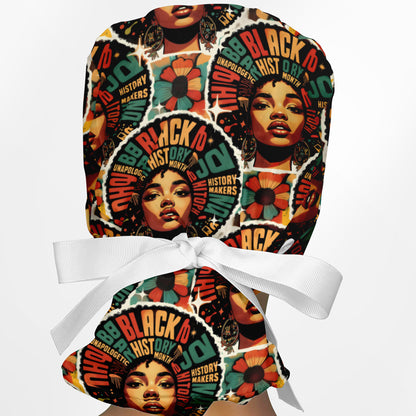Juneteenth Ponytail Scrub Cap