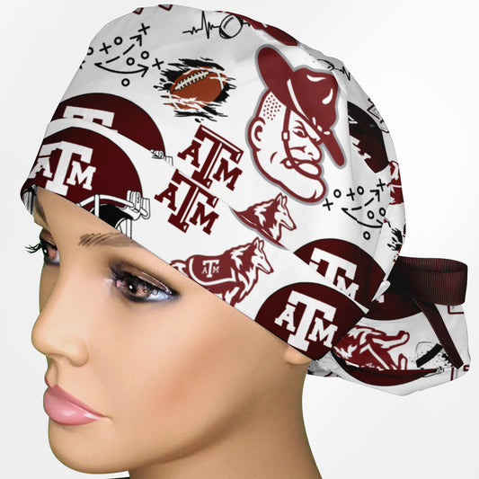 A&M Ponytail Scrub Cap