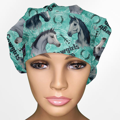 A Cowgirls Dream Bouffant Scrub Cap