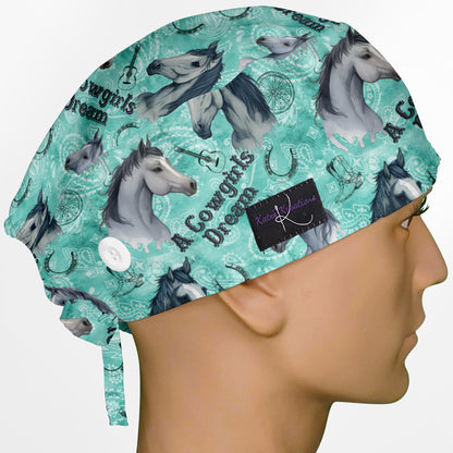 A Cowgirls Dream Surgeon Scrub Cap