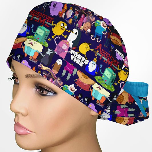Adventure Time Ponytail Scrub Cap