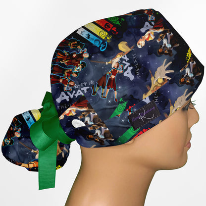 Airbender Ponytail Scrub Cap