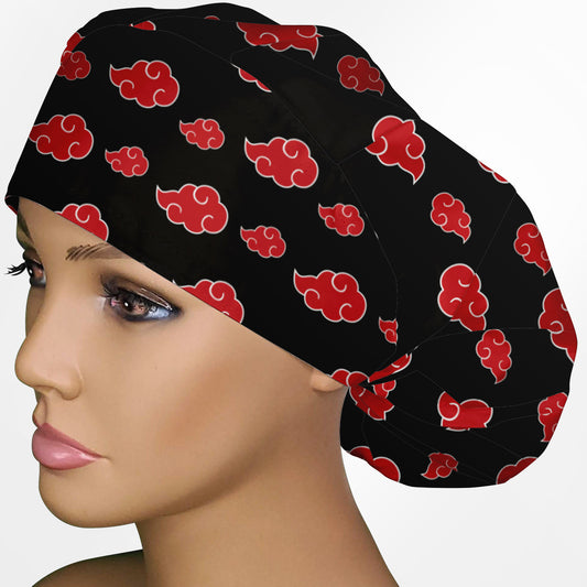 Blood Moon Clouds Bouffant Scrub Cap
