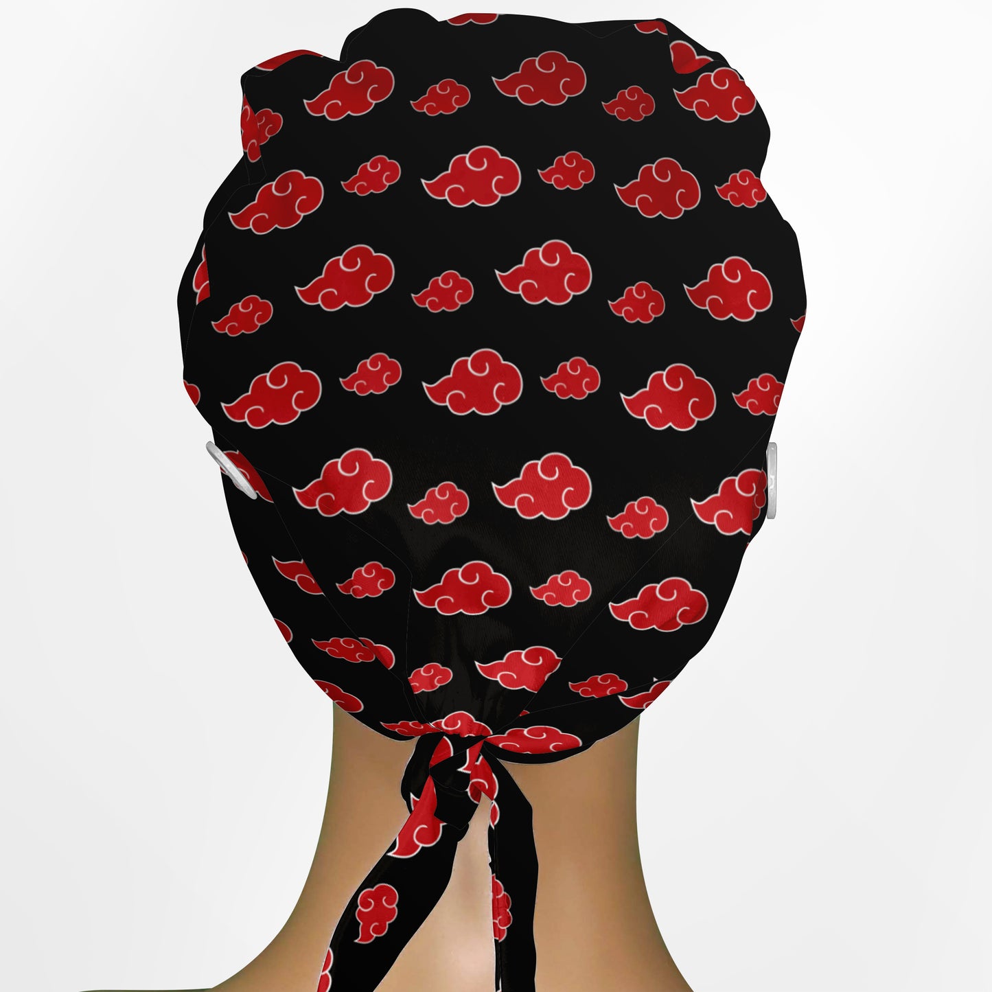 Blood Moon Clouds Low-Tie Surgeon Scrub Cap