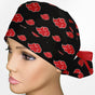 Blood Moon Clouds Ponytail Scrub Cap