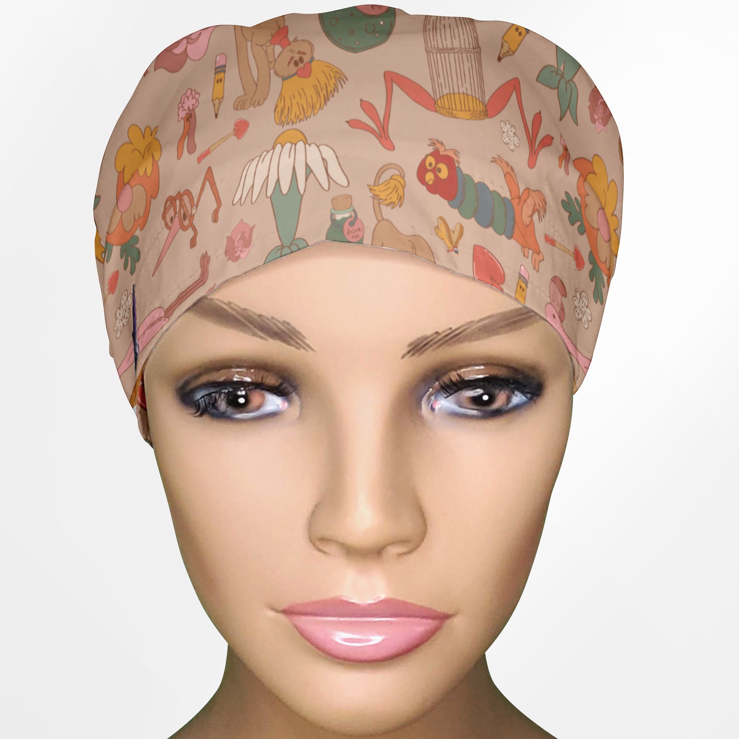 Alice Animals Euro Scrub Cap