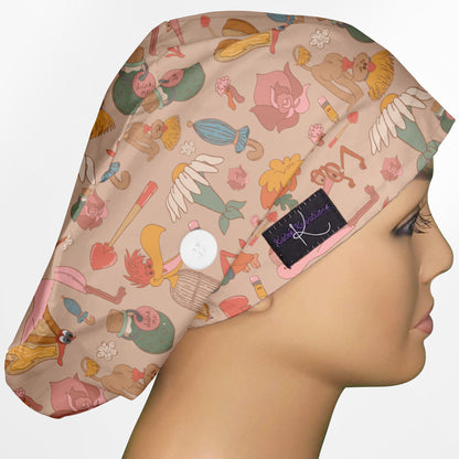 Alice Animals Euro Scrub Cap