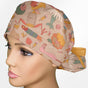 Alice Animals Ponytail Scrub Cap