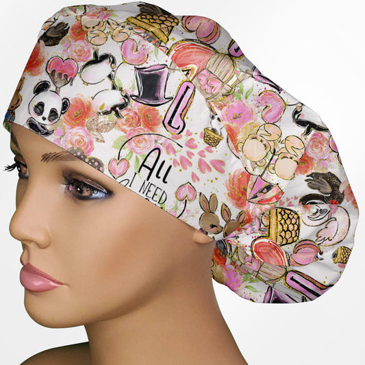 All I Need Is You Bouffant Scrub Cap