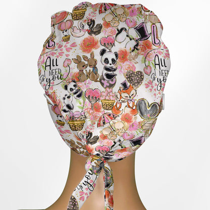 All I Need Is You Low-Tie Surgeon Scrub Cap