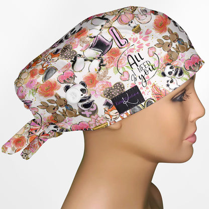 All I Need Is You Low-Tie Surgeon Scrub Cap