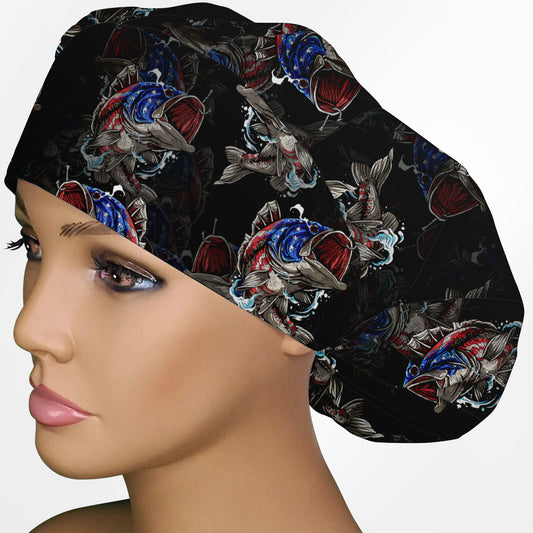 American Bass Bouffant Scrub Cap
