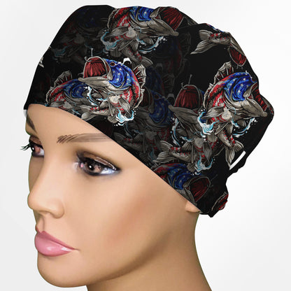 American Bass Low-Tie Surgon Scrub Cap