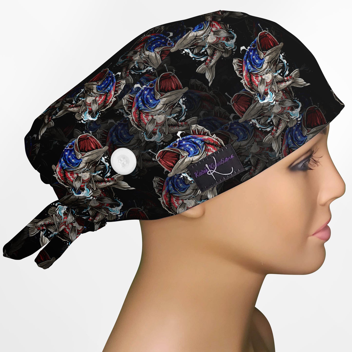 American Bass Low-Tie Surgon Scrub Cap
