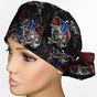 American Bass Ponytail Scrub Cap