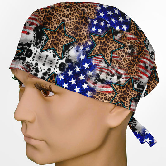 American Leopard Surgeon Scrub Cap