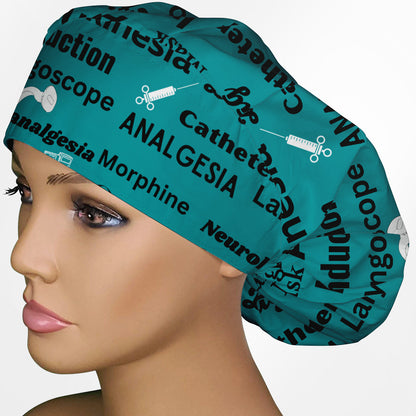Anesthesia Bouffant Scrub Cap